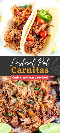 instant pot carnitass are an easy and tasty recipe that is ready in under 30 minutes