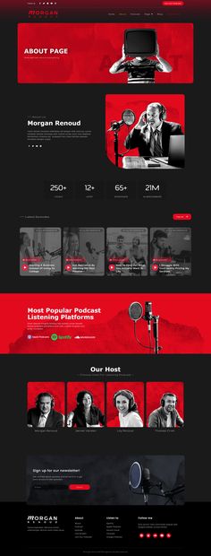 Morgan Renoud - Podcast Intro Template Podcast Intro, Podcast Advertising, Podcast Website, Creative Podcast, Unique Web Design, Intro Template, Adobe Illustrator Design, Design Podcast, Page Layout Design