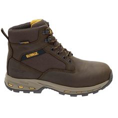 The DEWALT Halogen Lite provides the durability of a classic leather work boot with the comfort of your favorite pair of running shoes. The boot has a padded tongue and a 3/4 tongue gusset to keep out dirt and debris. DEWALT includes its Dri-Lex DL aerospace mesh lining for comfort and breathability and an open-cell, soft padded collar for a secure fit. The DEWALT Halogen Lite has an aluminum toe for protection and a TPU shank for additional stability. The boot has a slip and oil resistant rubber outsole and a dual density EVA midsole for stability and cushioning. DEWALT's exclusive Procom fort Insole is the best available, providing enhanced all-day comfort. The Procom fort Insole has an ergonomic arch support, a layer of memory foam for comfort and a quick recovery polyurethane bottom la