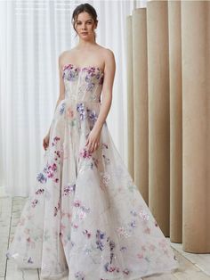 Savin London Willa, Bright Floral Wedding Dress, Savin London Wedding Dress, Enchanted Dress Prom, Enchanted Dresses, Willa Dress, Planing Ideas