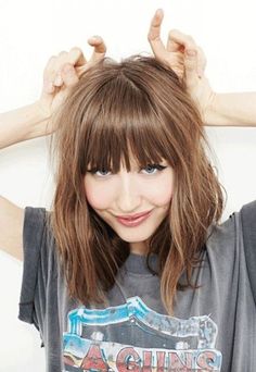 And This is Why Bangs Are so Hot Right Now ... Bangs Short, 2015 Hairstyles, Medium Hair Cuts, Long Bob, Medium Length Hair Cuts, Short Haircuts