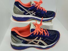 Women's Asics Gel- Kayano 23 Blue Orange Sneakers Athletic Running Walking Shoes Size 6 These Have Previously Owned, However they are Still in Very Good Condition, Normal Wear In Outsole Ask if you have any questions Thank Blue Asics Running Shoes For Marathon, Asics Blue Running Shoes For Marathon, Dynamic Blue Asics Running Shoes, Blue Asics Running Shoes, Blue Asics Running Shoes For Sports, Asics Blue Sneakers For Sports, Asics Blue Running Shoes For Sports, Asics Running Shoes With Boost Midsole For Workout, Asics Running Shoes With Air Cushioning For Workout