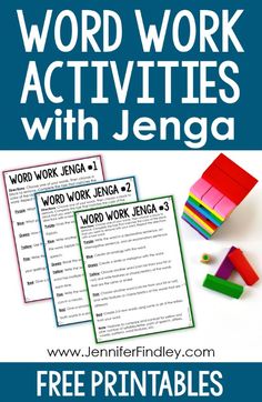 the word work activities with legos for kids