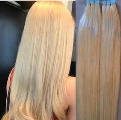 "Length: 18\" Color: #24 Light Golden Blonde Style: Tape In Hair Extensions Texture: straight Hair Type: 100% Human Remy Hair Grade: AAAA Total Weight: 100 Grams (Each Piece= 2.5 Gram) Quantity: 40 Pieces/Pack" Glue In Extensions, Light Golden Blonde, Hair Glue, Blonde Style, Skin Allergy, Tape In Extensions, Quality Hair Extensions, Golden Blonde, Hair Sale