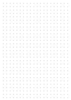 a sheet of paper that has dots on it and is white with black lines in the middle