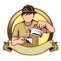 a man pouring coffee into a cup