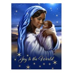 Joy to the world. African American Madonna and Child Painting | African American Nativity Art Christmas Religious Postcards. Original painting by Carlos Maraz, Spain, 2010. Copyright © 2010-2016 Carlos Maraz. Matching Poster, Fine Art Print, Wall Art, Canvas Print, cards and gifts available in the Christmas Category of the Art of Carlos Maraz store at zazzle.com Nativity Art, Child Painting, Christmas Religious, Christmas Bling, Print Cards, American Christmas, Religious Christmas Cards, Black Jesus, Christmas Magnet