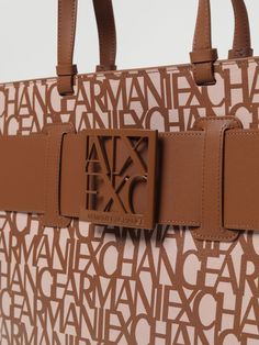 Tote Bags ARMANI EXCHANGE Woman color Leather Armani Exchange Bag, Armani Exchange Logo, Exchange Logo, Logo Tote Bag, Bag Outfit, Tote Bag Leather, Armani Exchange, Womens Tote, Woman Colour