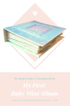 a stack of books with the title mi primer mini album para bebe on it