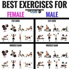 an image of a man doing exercises with dumbbells and barbells in different positions