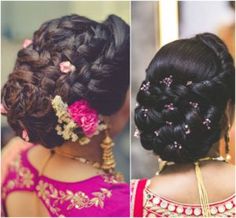 Bridal Hairstyles for the Modern Indian Bride Hairstyles Dinner Hairstyles, Modern Bridal Hairstyles, Wedding Hairs, Wedding Braids, Bridal Hair Buns, Indian Wedding Hairstyles, Indian Bride Hairstyle, Indian Bridal Hairstyles, Low Bun