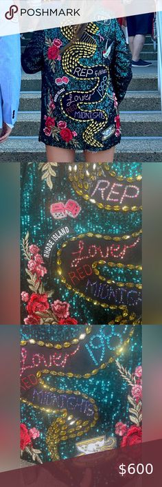 Green Sequin Steve Madden Reputation Tour inspired jacket. Medium #taylorswift Reputation Stadium Tour, Reputation Tour, Taylor Swift Tour Outfits, Swift Concert, Swift Tour, Tour Outfits, Stadium Tour, Taylor Swift Outfits, Concert Outfits