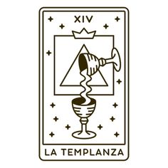 a black and white image of a taroti card with the word, vix