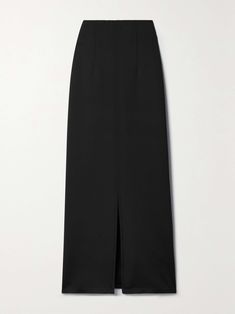 Shop MAX MARA Leisure Duccio stretch-jersey maxi skirt, Explore the latest MAX MARA women's collection today on NET A PORTER Chiffon Maxi Skirt, Dress Flats, Flat Dress Shoes, Floral Dresses Short, Straight Skirt, Max Mara, Black Stretch, Minimal Fashion, Long Skirt