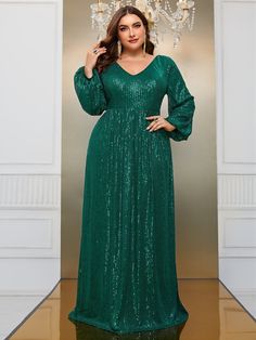 Color: Dark GreenPattern Type: PlainType: A LineDetails: Backless, Tie Back, ZipperNeckline: V neckSleeve Length: Long SleeveSleeve Type: Bishop SleeveLength: MaxiHem Shaped: FlaredWaist Line: High WaistFit Type: Regular FitFabric: Slight StretchMaterial: SequinsComposition: 95% Polyester, 5% ElastaneCare Instructions: Hand wash,do not dry cleanSheer: No Green Short Sleeve Party Gown, Casual Wedding Dresses, Sequins Prom Dress, Winter Bridesmaids, Sequin Formal Dress, Sequin Prom Dress, Boho Bridesmaid, Crochet Maxi Dress, Party Bachelorette