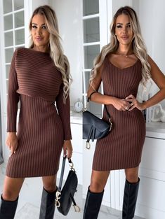 #WinterFashion#CozyStyle#WinterOutfit#LayerUp#ColdWeatherStyle#SnowyDayStyle#WinterWardrobe#WinterVibes#WinterLayers#SweaterWeather#WinterOutfitGoals#nycwinteroutfit#womenfashion#ootd# Long Dress Tight, Elegante Y Chic, Crop Pullover, Dress Tight, Matching Sweaters, Suspender Skirt, Long Sleeve Striped Top, Mid Length Skirts, Solid & Striped