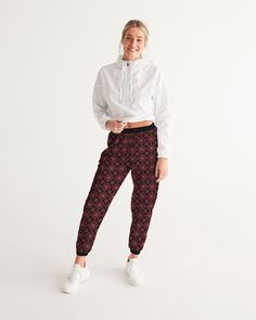 Our Women's Track Pants are both lightweight and versatile.Its water-resistant fabric keeps you dry and comfortable so you can get active with ease and its relaxed fit makes it great street-worthy style. Lightweight, water-resistant fabric - Zip pockets - Elastic waistband and cuffs - Fully lined, mesh lining - Printed, cut, and handmade.