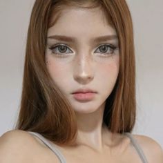 xhs 870200992 Innocent Aesthetic Makeup, Xhs Makeup, Innocent Makeup, Makeup Looks Winter, Celebrity Makeup Looks, Doll Eye Makeup, Pinterest Makeup