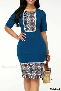 Slim Bodycon Dress, Afrikaanse Mode, Dress Sleeve Styles, Design Dresses, Dress 2024, Printed Bodycon Dress, Latest African Fashion Dresses