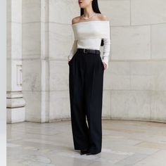 Aritzia The Effortless Pant Size 2 Curve Fit Black Length: Full Rise: High Leg: Wide New With Tags Aritzia Effortless Pant, Effortless Pant, Aritzia Pants, High Leg, Bottoms Pants, Women's Pants, Pant Jumpsuit, Womens Bottoms, Size 2