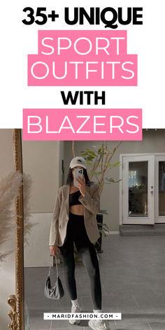 Looking to mix sports chic with a touch of class? I’ve rounded up 35+ unique sports outfits with blazers that will elevate your wardrobe. Think chic athleisure paired with a fitted blazer outfit, perfect for a smart casual outfit or a sporty looks vibe. You’ll find everything from sneaker outfits women to teen swag outfits that incorporate the best blazer looks for women. If you’re wondering how to style blazers women, this is your go-to guide. Save this now for your next blazer sporty outfit and check out the blog for blazer outfit ideas women to upgrade your style! Sports Chic, Chic Athleisure, Blazers Women, Teen Swag, Sporty Outfit, Sports Outfits, Sneaker Outfits, Blazer Outfit, Fitted Blazer