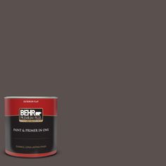 behr paint and primer in one, chocolate brown matte with dark red interior