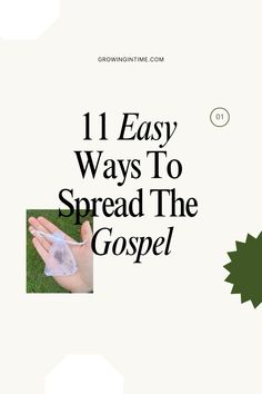 the front cover of an article about how to spread the gospel