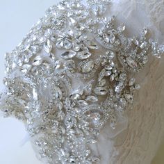 "Exquisite rhinestone applique - high quality crystal rhinestone. Size: Width: 9.5\" (24 cm) Length: 14.6\" (37 cm) Perfect for a DIY bridal garter, bridal dress, wedding dress, bridal sash, belts, headpiece, baby headband (as well as many other DIY projects). Stones are all prong set, and sewn into the mesh backing. Application: Heat Press, Sew on, Iron on Price is for one piece, more in stock. We offer special discounts for designers and wholesale orders! Please send us your phone number if yo Crystal Embellished Bridal Belt, Fitted Bridal Belt With Rhinestones And Crystal, Fitted Rhinestone Bridal Belt For Wedding, Crystal Bridal Belt With Rhinestones For Wedding, Bridal Belt With Rhinestones And Crystal, Crystal Bridal Accessories For Wedding, Fitted Wedding Dress With Rhinestones, Fitted Crystal Bridal Belt Embellished, Fitted Crystal Embellished Bridal Belt