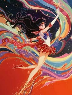 Mars Red Fanart, Mars Red, Shojo Anime, Arte Sailor Moon, Minako Aino, Sailor Moon Fan Art, Sailor Moon Aesthetic, Sailor Pluto, Sailor Moon Manga