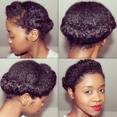 Roll Updo For Natural Hair Hairstyles For Natural Hair, Type 4c Hairstyles, The Right Hairstyles, Simple Updo, Protective Hairstyle, Natural Hair Styles Easy, Natural Hair Updo