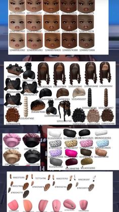 the different types of hair are shown in this graphic file, and there is no image on