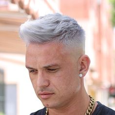 SILVER TEXTURE #kids #model @hairmenstyle @thebarberpost @barbershopconnect @hairmenstyle @fadegame @guyshair @hairstylesmenofficial… Men Blonde Hair, Silver Texture, Dyed Hair Men, Mens Hair Colour, Asian Men Hairstyle, Men Hair Color, Silver Hair Color, Different Hair Colors