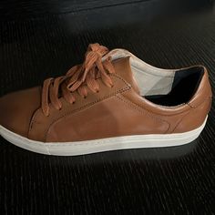 Never Worn. Don’t Have Original Box. Questions? Leave A Comment Below! Comfortable Brown Plain Toe Sneakers, Brown Slip-on Sneakers With Leather Footbed, Brown Sneakers With Leather Footbed, Casual Leather Sneakers For Everyday, Brown Swift Leather Sneakers With Round Toe, Brown Sneakers With Stitched Sole For Everyday Wear, Brown Swift Leather Sneakers, Sporty Brown Sneakers With Leather Footbed, Brown Everyday Sneakers With Stitched Sole