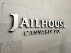 3D Backlit Wall Sign  JAILHOUSE CANNABIS CO.  Green backlit, Stainless White Painted Chrome signage by IvySign on Etsy Ships, Wall, Green, White