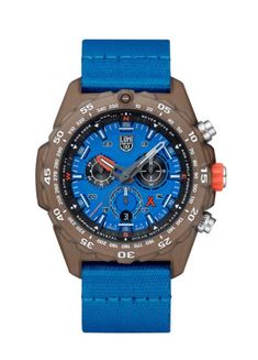 Ocean Blue|Black 30ATM 45mm Tide Material Ocean Blue Bear Grylls Survival, Luminox Watches, Outdoor Watch, Bear Grylls, Gas Lights, Chronograph Watch Men, Upcycled Materials, Outdoor Men, Stylish Watches