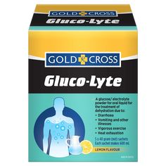 Gluco-Lyte - Gold Cross Heat Exhaustion, Dehydration, Gold Cross, Medical Advice, Active Ingredient, The Body, Heat, Lost