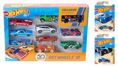 hot wheels assorted vehicles in a box with instructions to make them look like they're from the movie cars