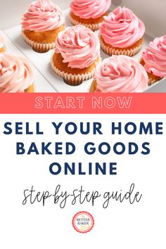 sell baked goods from home online Baking Side Business, Selling Baked Goods On Etsy, Online Cookie Business, How To Sell Cookies Online, Online Baking Business, Sweets To Sell, Online Bakery Business, Home Bakery Kitchen, Selling Food From Home