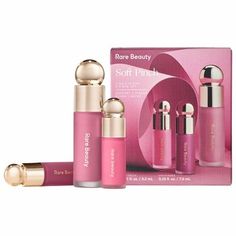 Soft Pinch Liquid Blush 3 Piece Set - Rare Beauty by Selena Gomez | Sephora Sephora Gift Sets, Rare Beauty Soft Pinch, Soft Pinch Liquid Blush, Sephora Holiday, Liquid Blush, Makeup Gift Sets, Holiday Beauty, Rare Beauty, Holiday Set