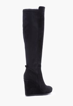 ShoeDazzle Black Caviar female Fashion >> Shoes >> Boots & Booties >> Over the Knee Faux Suede regular Claire Wedge Boot Wide Width Boots, Fashion Shoes Boots, Wide Width Shoes, Wide Calf Boots, Black Caviar, Fashion Group, Female Fashion, Shoe Dazzle, Over The Knee