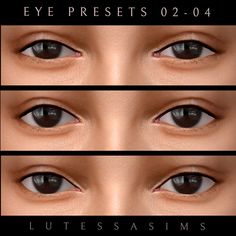 Sims 4 female eye presets Eye Presets, Sims 4 Afro Hair, Los Sims 4 Mods, Sims 4 Traits, Makeup Cc, Sims Free Play, Pelo Sims