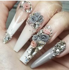 Abstract Nails, Fake Nails Designs, Nail Design Inspiration, Nails Square, Ugly Duckling, Bling Acrylic Nails, Instagram Nails, Uñas Acrilicas, Sparkly Nails