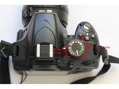 the camera has two different parts labeled in red and green on it's side