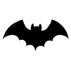 a black and white silhouette of a bat