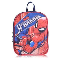 This Marvel Spiderman Boy's 11" Mini Backpack features one spacious main compartment with zipper closures. It has adjustable shoulder straps and a top locker loop handle. This backpack is perfect for a day at school or a day out. Size: one size.  Color: Red.  Gender: male.  Age Group: kids. Red Backpack For School Events, Red Backpack For End Of School Year Outdoor Activities, Red Backpack For School Events At Year End, Red Standard Backpack For School Events, Red Backpack For End Of School Year Events, Character Print Backpack For Everyday Use, Red Backpack For End-of-school-year Events, Everyday Character Print Standard Backpack, Character Print Backpack For School