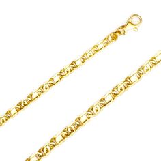 14K Yellow Gold 6.5mm Handmade Tiger Eye chain 34 Inches in length with a thickness of 1.7mm. The handmade Tiger Eye chain material is solid 14k yellow gold. This chain is unisex. Made In USA