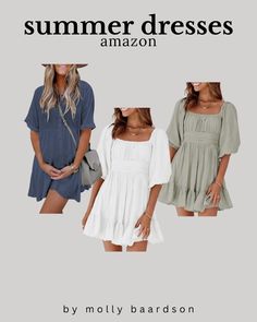 Summer Dresses | Amazon Finds By Molly Love Summer Dresses Amazon, Black Platform Converse, Womens Summer Dresses, Dresses Amazon, Babydoll Dresses, Top Fashion Bloggers, Amazon Dresses, Black Platform, Chuck Taylors High Top