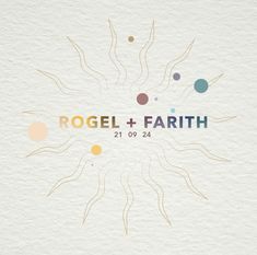 the logo for roger and faith, which is featured in an image with circles on it