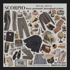 academia dark aesthetic scorpio outfit fashion zodiac outfits clothes vibes gives real me choose board signs saved Scorpio Fashion, Things To Wear, Dark Academia Fashion, Academia Fashion, Dark Academia Aesthetic, Mood Board Fashion, Outfit Look, Ravenclaw, Aesthetic Outfits