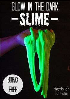 glow in the dark slime playdough to playdoh for kids and adults